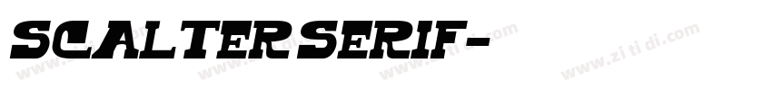 Scalter serif字体转换